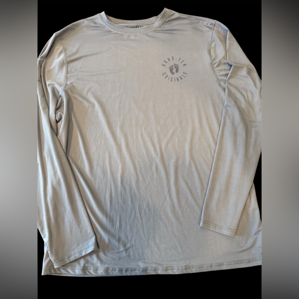 XL Hang Ten Light Gray Long Sleeve Tee